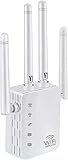 Ripetitore WiFi, Amplificatore 1200Mbps 5GHz & 2,4 GHz, Potente con Porta Ethernet/4 * 3dBi Antenne,...