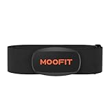 moofit HR6 Cardiofrequenzimetro Fascia Toracica, Sensore HR Impermeabile IP67, Bluetooth/ANT+, Dati HR in...