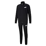 Puma 4063697380318 Clean Sweat Suit FL Tuta Sportiva, Puma Black, M