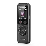 ZOOAOXO 64GB Registratore Vocale Digitale, Registratore Vocale con Doppio Microfono, HD da 3072 kbps,...