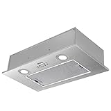 CIARRA CBCS5913A Cappa da cucina integrata 52 cm in acciaio inox cappa cucina incasso a baldacchino luce...