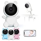 BNGN8.0 Baby Monitor Neonato Video Audio 1080p Videocamera Bambini Visione Notturna Interno Wifi...