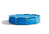 Intex 28200NP – Piscina Fuori Terra Metal Frame Rotonda, 4485 L, Acciaio e PVC, Blu, 305x76 cm