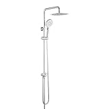 GRIFEMA COLUMNA-G7005, Sistema Doccia con Deviatore, Soffion, Flessibile Doccia, 3 Doccetta a Spruzzo,...