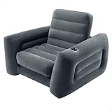Intex 66551 Pull-out Chair Poltrona Sedia Sofa Bed Gonfiabile 117 x 224 x 66 cm