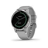Garmin Vivoactive 4S Smartwatch GPS, Music, Garmin Pay, Wi-Fi, Grigio (Powder Gray / Silver)