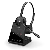 Jabra Engage 65 On-Ear DECT Stereo Headset - Skype For Business Certified Wireless Headphones with...