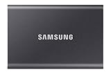 Samsung MU-PC1T0T/WW T7 - SSD Esterno Portatile da 1 TB, USB 3.2 Gen 2, 10 Gbps, Tipo-C, Grigio Titanio