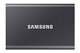 Samsung MU-PC1T0T/WW T7 - SSD Esterno Portatile da 1 TB, USB 3.2 Gen 2, 10 Gbps, Tipo-C, Grigio Titanio