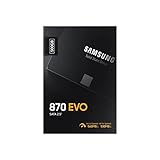 Samsung 870 EVO SSD, Fattore di forma 2,5', Intelligent Turbo Write, software Magician 6, Nero, 500 GB