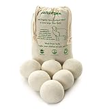Palline per asciugatrice in lana naturale fatte a mano Nepal - Ammorbidente per tessuti che riduce le...