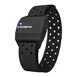 COOSPO HW706 Fascia Cardio da Braccio Bluetooth Ant+, Cardiofrequenzimetro Impermeabile IP67, Compatibile...