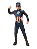 Rubies 700647 - Costume Capitan America Endgame, Per bambini, Tuta, copristivali e maschera, Oficiale...