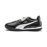 PUMA Unisex Adults' Sport Shoes KING TOP TT Soccer Shoes, PUMA BLACK-PUMA WHITE, 41