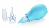 Nuby - Aspiratore nasale - Naso per bebè 2 in 1 con auricolare - Blu