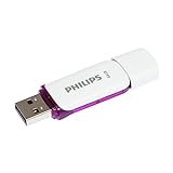 Clé USB Philips Snow 2.0 64 Go Blanc et Violet
