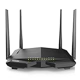 Tenda V12 Modem Router WiFi, Wireless AC1200 Dual Band VDSL/ADSL Router, 300Mbps/2.4GHz and 867Mbps/5GHz,...