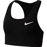 Nike Womens Bra W Nk DF Swsh Band Nonpded Bra, Black/Black/White, BV3900-010, S