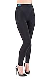 CzSalus Leggings (Pantaloncino Lungo) Snellente, Anti-Cellulite con Caffeina+vitamina E Nero Tg. M