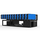 Mining Rig Frame per 12/8/10 GPU, 72,5 x 26,8 x 24cm Open-Air Mining Rig Case Rack Compatibile per ATX...