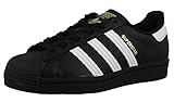 Adidas Originals Superstar, Sneaker Uomo, Black White, 45 1/3 EU