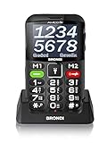Brondi Amico Chic, Telefono cellulare GSM per anziani con tasti grandi, tasto SOS e funzione da remoto,...