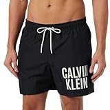 Calvin Klein Medium Drawstring-nos Km0km00739 Pantaloncino da Bagno, Nero (Pvh Black), M Uomo