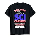 SCI CARVING regalo divertente atleta sport - una vite senza Maglietta