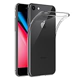 REY Cover in Gel TPU Trasparente per iPhone 7 / iPhone 8 / iPhone SE 2020 / IPHONE SE 2022 5G, Ultra...