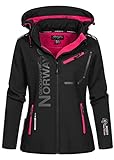 Geographical Norway REINE LADY - Giacca Softshell Impermeabile Donna - Giacca Cappuccio Softshelljacke -...