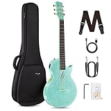 enya Chitarra Nova Go SP1-35 Pollici Verde Brillante Chitarra Elettrica Acustica Set per Bambini Adulto...