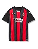 PUMA AC Milan Stagione 20/21, 1a Maglia Versione Replica jr Unisex Bambini, Tango Red Black, 152