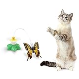 UEETEK Giocattolo interattivo del giocattolo del gatto giocattolo a farfalla colorato elettrico per i...
