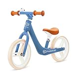 kk Kinderkraft Bicicletta FLY PLUS, Leggero Bici Senza Pedali, Stile Retro, Magnesium, fino 3 Anni, Blu