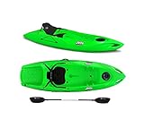 Jolly Big Mama Kayak - Canoa Da 260 Cm con 1 Gavone (Made In Italy) (Verde, Pagaia e Seggiolino)