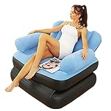Lazy Sofa Chair - Divano gonfiabile gonfiabile 5 in 1, divano a doppio strato gonfiabile con schienale e...