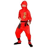 WIDMANN MILANO PARTY FASHION - Costume da bambino Red Dragon Ninja, guerriero, samurai, costumi in...