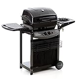 Sochef Piùsaporillo Barbecue, Sistema di Cottura a Pietra Lavica, Nero, 52x122x103 cm