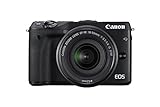 Canon EOS M3 Kit Fotocamera Mirrorless da 24 Megapixel con Obiettivo EF-M 18-55 mm STM, Versione EU, Nero