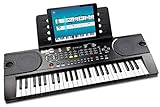 Rockjam 49 Piano Tastiera Keyboard Con Alimentatore, Stand Musicale, Adesivi Per Pianoforte Piano E...