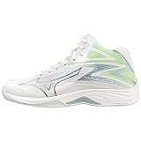 Mizuno Thunder Blade Z Mid, Pallavolo Donna, Bianco Gridge Patinagreen, 39 EU