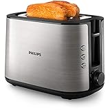 Philips HD2650/90 - Tostapane in acciaio INOX (950 W, 8 livelli di doratura, scalda panini, scongelamento...