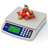 RUJIXU Bilancia digitale da cucina 30kg Bilancia da Cucina Elettronica Precisione con Funzione PCS Tare...
