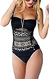 Costume Mare da Donna Costume da Bagno Sexy Swimsuit One Piece Trikini Costume in Pizzo Costume Intero...