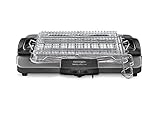 De'Longhi BQ80 Barbecue Grill Elettrico con Griglia e Bistecchiera, Doppia Griglia, Doppia rotazione,...