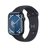Apple Watch Series 9 GPS 45mm Smartwatch con cassa in alluminio color mezzanotte e Cinturino Sport...