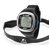 Runtastic RUNGPS1 Orologio GPS con Fascia Cardio, Nero