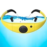 Tayogo Lettore MP3 Subacqueo Cuffie Nuoto Auricolari Piscina 8GB Disco U Rimovibile per Nuoto Sport...