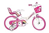 Dino Bikes Unicorn 16' Bicycle, 40,6 Bambina, Bianco e Rosa, 40,6 cm