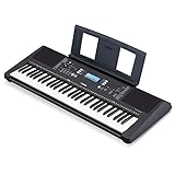 Yamaha Digital Keyboard PSR-E373 - Tastiera Digitale Portatile e Versatile, con 61 Tasti Dinamici...